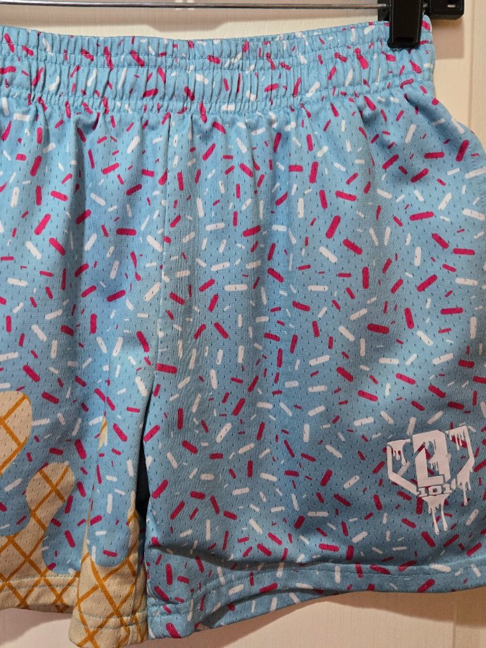 Baseball Lifestyle 101 B101 Ice Cream Youth Shorts-Cotton Candy-Youth Large- EUC